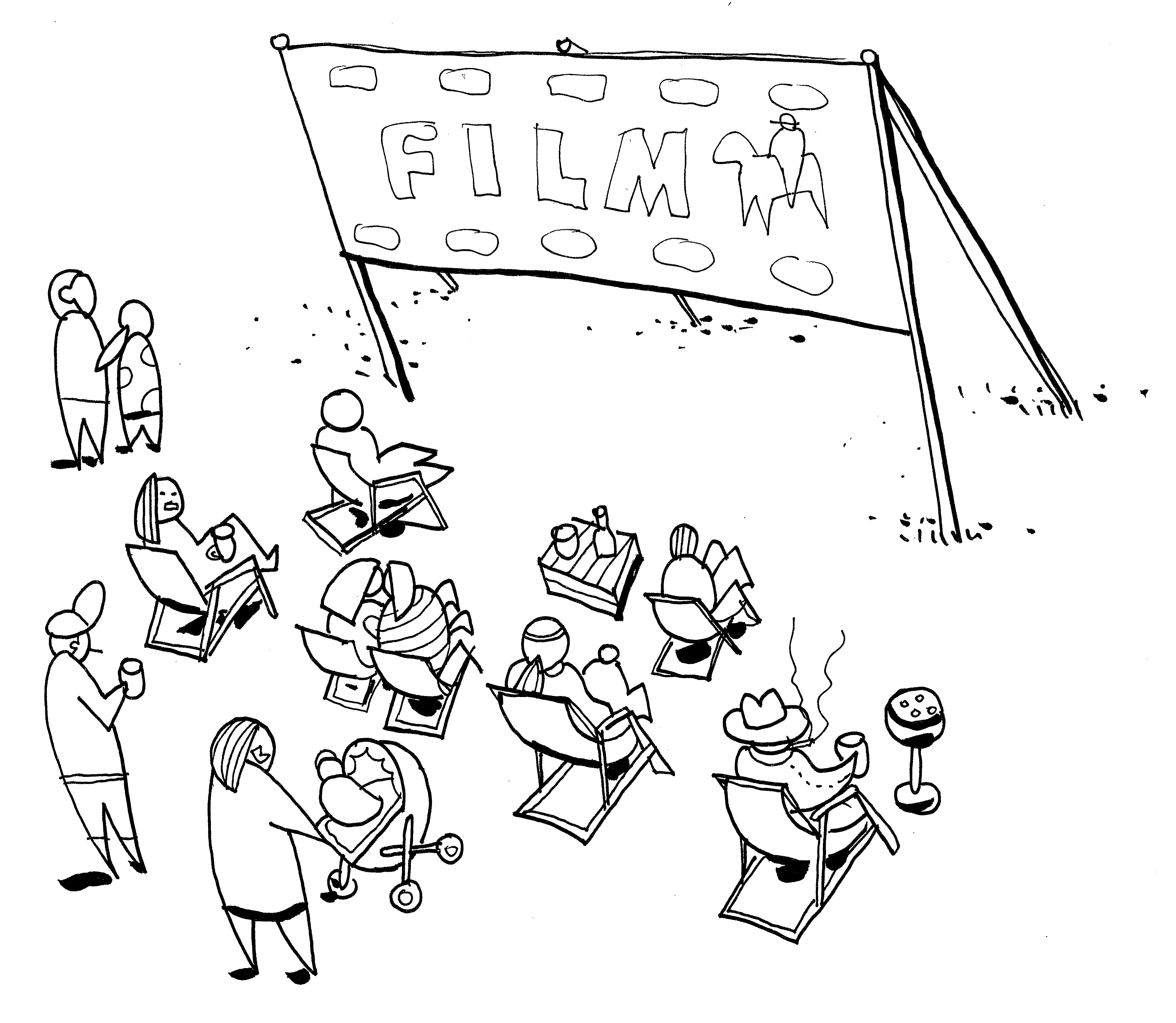 Letní kino v Kasárnách Karlín